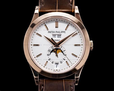 patek philippe rose gold annual calendar chronograph gray dial